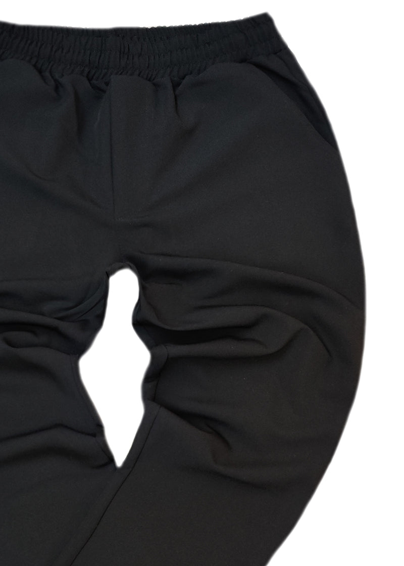 Ανδρικό φθινοπωρινό παντελόνι Henry clothing - 8-120- simple oversized pants μαύρο
