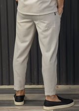 HENRY CLOTHING Ανδρικό ανοιξιάτικο παντελόνι μπεζ 8-133-beige
