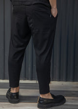 Ανδρικό φθινοπωρινό παντελόνι Henry clothing-8-136-simple oversized pants black