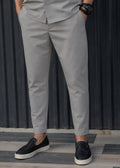 HENRY CLOTHING Ανδρικό ανοιξιάτικο παντελόνι χρώμα του πούρου 8-136-pouro