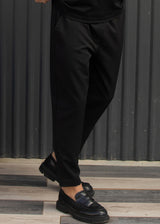 HENRY CLOTHING - Ανδρικό φθινοπωρινό παντελόνι - Μαύρο 8-140