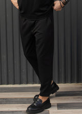 HENRY CLOTHING - Ανδρικό φθινοπωρινό παντελόνι - Μαύρο 8-140