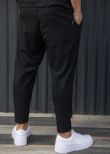 HENRY CLOTHING - Ανδρικό φθινοπωρινό παντελόνι - Μαύρο 8-146