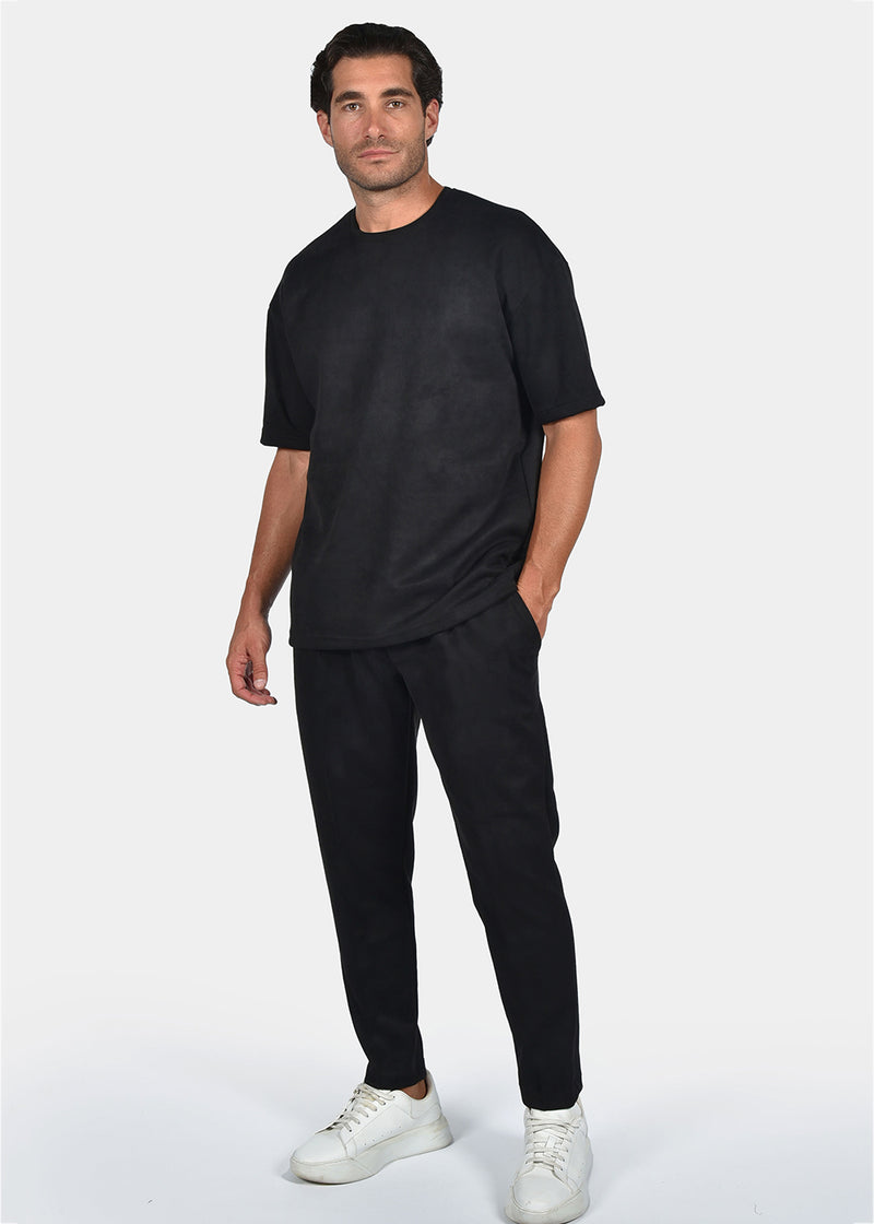 Ανδρικό παντελόνι Two Brothers Clothing-BF-25800-black-Alcantara