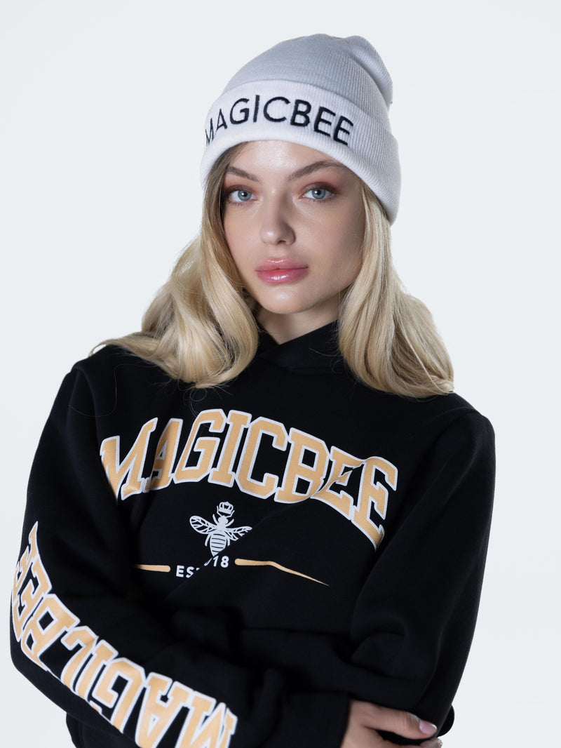 Magicbee - MB23508-W - EST logo hoodie - black