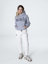 Magicbee - MB23503-W - fuzzy logo hoodie - grey