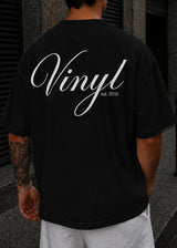 VINYL ART CLOTHING Ανδρική κοντομάνικη μπλούζα μαύρη Prime Horizon 81234-01