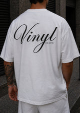 VINYL ART CLOTHING Ανδρική κοντομάνικη μπλούζα λευκή Prime Horizon 81234-02