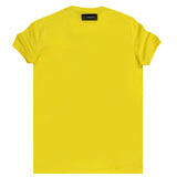 Κοντομάνικη μπλούζα Vinyl art clothing - 83540-99 - mirror logo κίτρινο