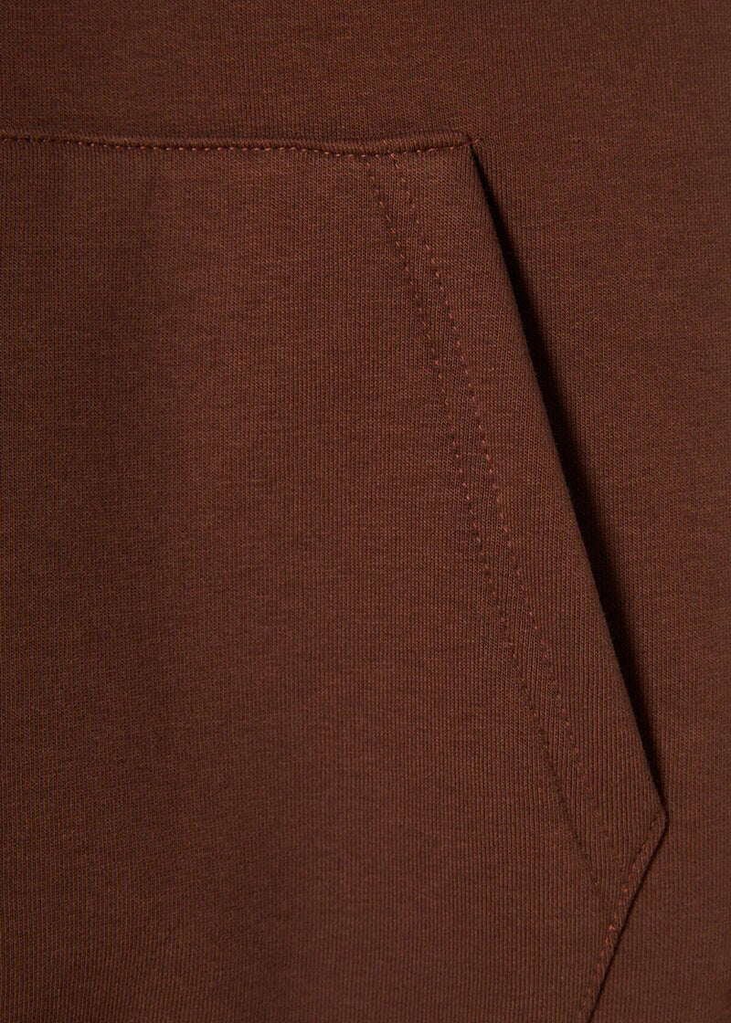 Ανδρικό μακρυμάνικο φούτερ με κουκούλα Vinyl Art Clothing-84815-33-cotton oversized-emblem hoodie καφέ