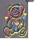 Κοντομάνικη μπλούζα Vinyl art clothing - 89420-09 - signature bear oversize fit γρκι