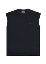 VINYL ART CLOTHING Ανδρική αμάνικη μπλούζα μαύρη Sleeveless Oversized Tee 89520-01