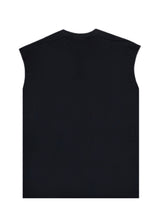 VINYL ART CLOTHING Ανδρική αμάνικη μπλούζα μαύρη Sleeveless Oversized Tee 89520-01