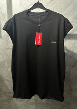 VINYL ART CLOTHING Ανδρική αμάνικη μπλούζα μαύρη Sleeveless Oversized Tee 89520-01