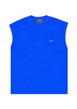 VINYL ART CLOTHING Ανδρική αμάνικη μπλούζα μπλε Sleeveless Oversized Tee 89520-66