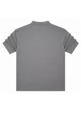 HENRY CLOTHING Ανδρικό κοντομάνικο πουκάμισο γκρι mao 9-011-grey
