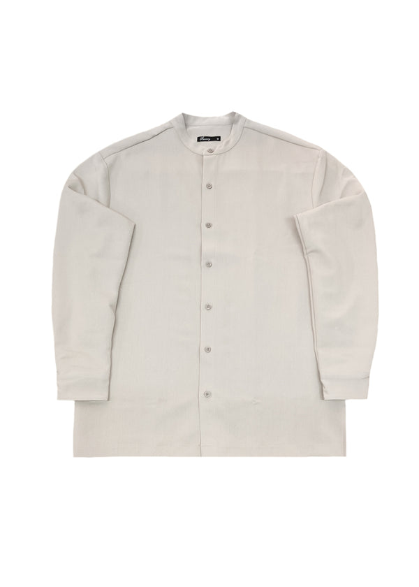 Ανδρικό μακρυμάνικο πουκάμισο - Henry clothing-9-120-mao shirt μπεζ