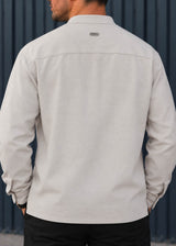 Ανδρικό μακρυμάνικο πουκάμισο - Henry clothing-9-120-mao shirt μπεζ