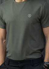 Ανδρική κοντομάνικη μπλούζα Henry clothing 9-130-χακί