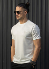 Ανδρική κοντομάνικη μπλούζα Henry clothing 9-130-λευκή