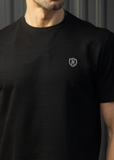 Ανδρική κοντομάνικη μπλούζα Henry clothing 9-130-μαύρη