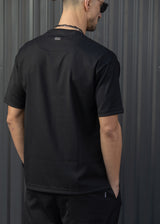 Ανδρική κοντομάνικη μπλούζα Henry clothing 9-131-μαύρη