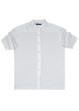 HENRY CLOTHING Ανδρικό κοντομάνικο πουκάμισο mao 9-141-white