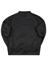 HENRY CLOTHING - Ανδρική ζακέτα Alcantara Simple Logo - Μαύρη 9-161