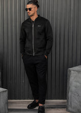 HENRY CLOTHING - Ανδρικό φθινοπωρινό παντελόνι - Μαύρο 8-140