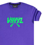 Vinyl art clothing big logo t-shirt - purple
