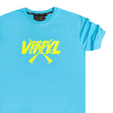 Vinyl art clothing - 91324-24 - big logo t-shirt - light blue