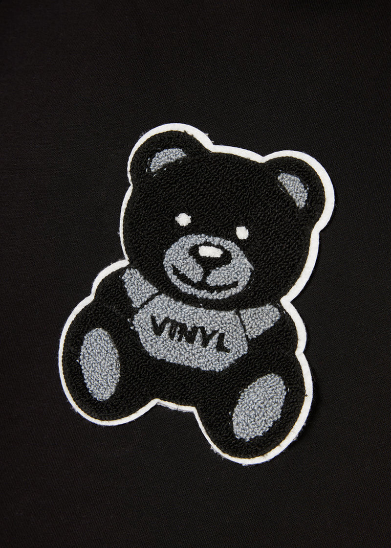 Ανδρικό φούτερ με κουκούλα Vinyl Art Clothing-91919-01-puff Teddy hoodie regular fit -black