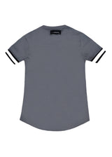 Ανδρική κοντομάνικη μπλούζα Vinyl art clothing - 95370-09 - t-shirt with elastic cuff regular fit γκρι