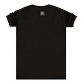 Vinyl art clothing - 35434-01-W - t-shirt with logo tape - black