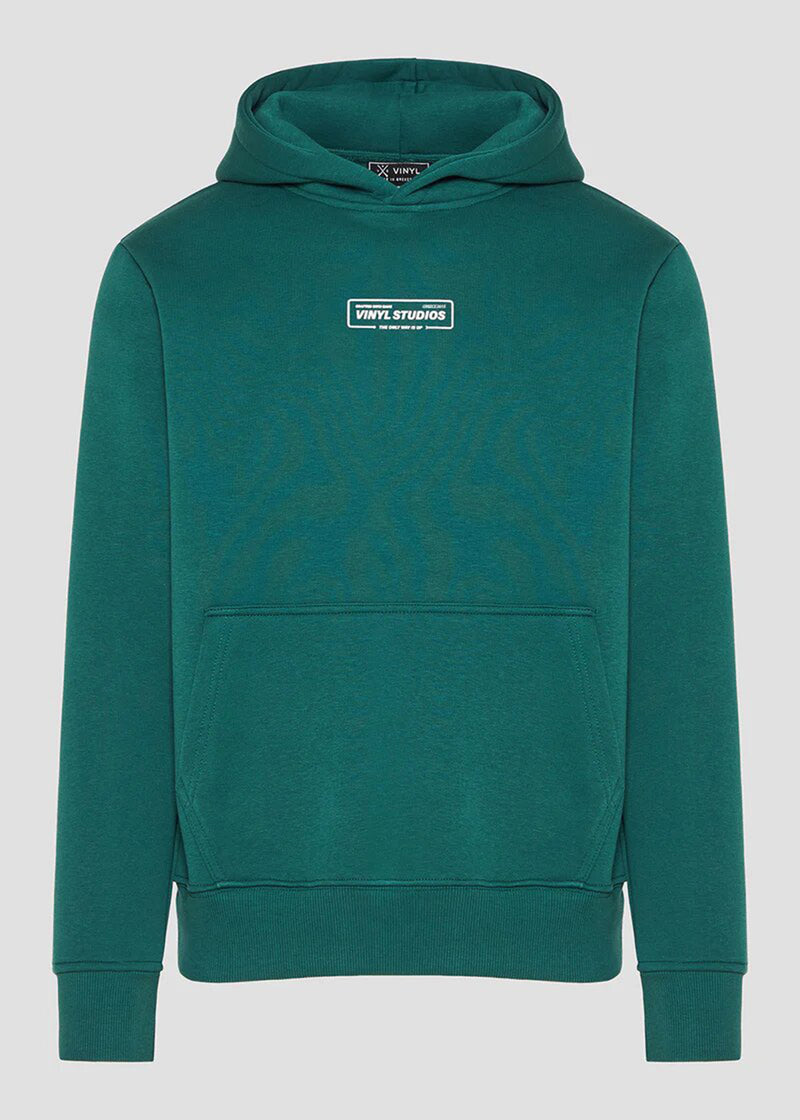 Ανδρικό φούτερ με κουκούλα Vinyl Art Clothing-98989-20-Green Urban Code Hoodie