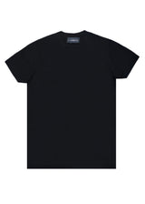 Αντρική κοντομάνικη μπλούζα - Vinyl Art Clothing - 99240-01 - με αναγλυφο  elevated logo regular fit - μαύρο