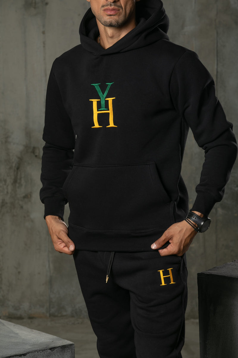 Henry clothing - 3-509 - logo hoodie - black