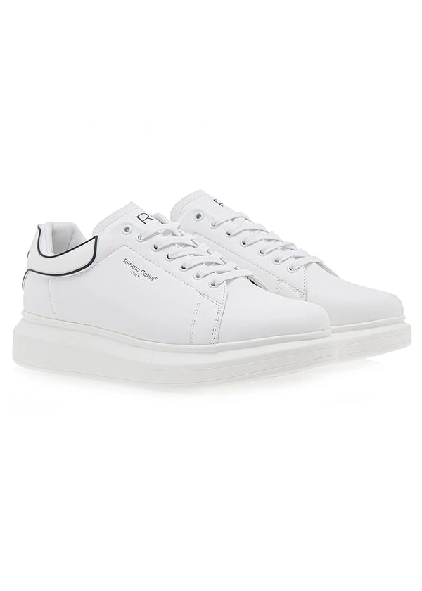 Renato garini italy - ACE-731 - black lined sneakers - white
