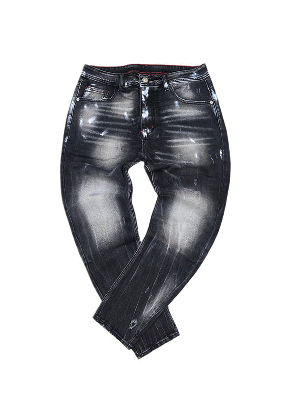 Ανδρικό τζιν παντελόνι - GUF - AD8326 - grey basic jeans regular fit γκρι