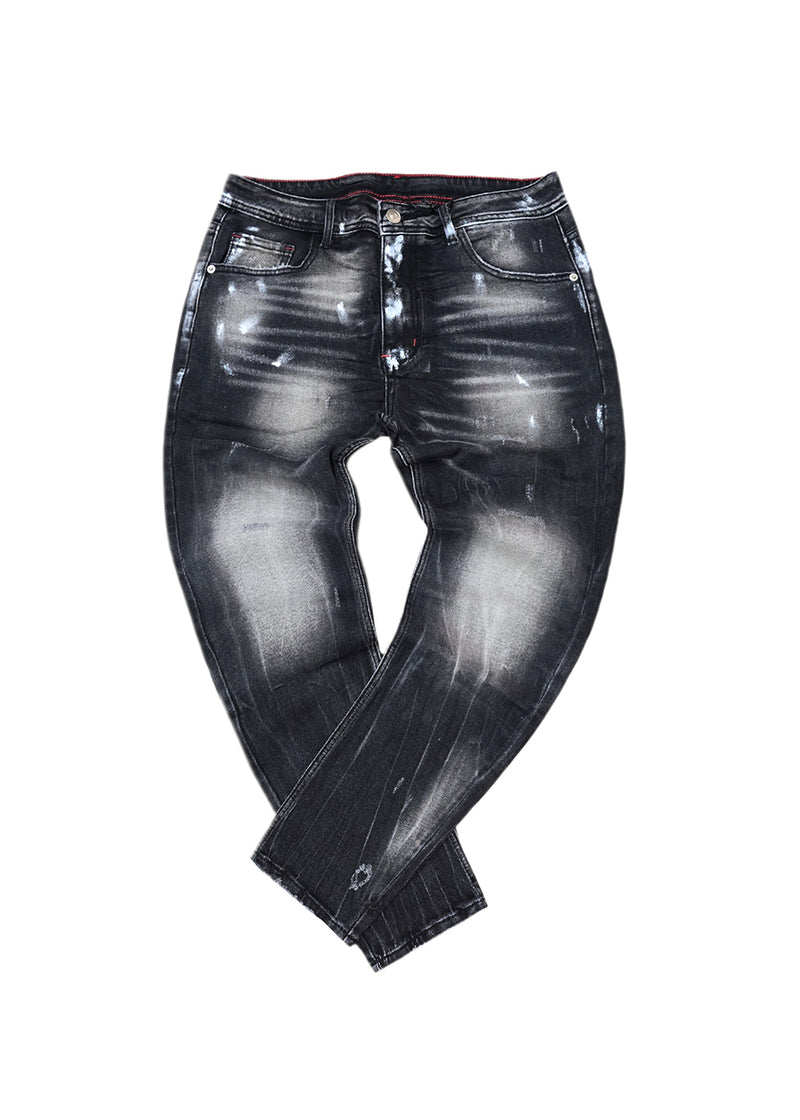 Ανδρικό τζιν παντελόνι - GUF - AD8326 - grey basic jeans regular fit γκρι