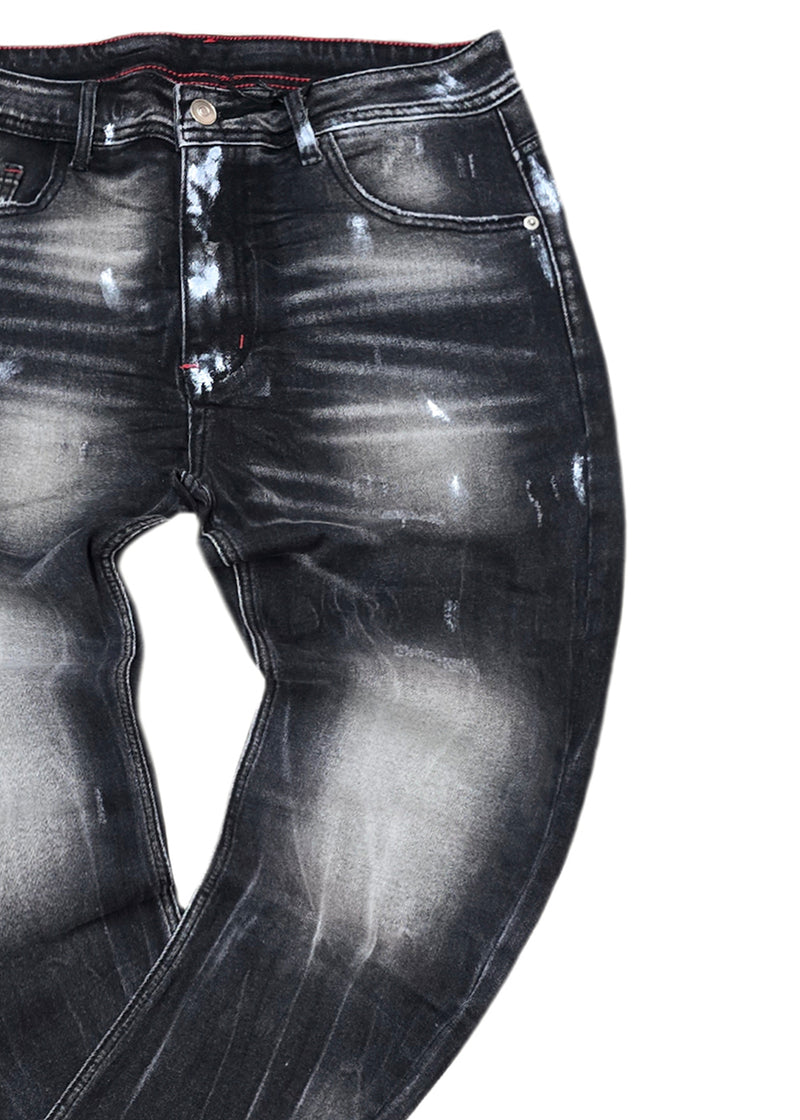 Ανδρικό τζιν παντελόνι - GUF - AD8326 - grey basic jeans regular fit γκρι