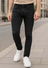 Ανδρικό τζιν παντελόνι - GUF - AF1203C - basic jeans regular fit μαύρο