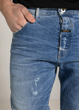 COSI JEANS Ανδρικό τζιν παντελόνι regular fit μπλε  67-APPIO 3-denim