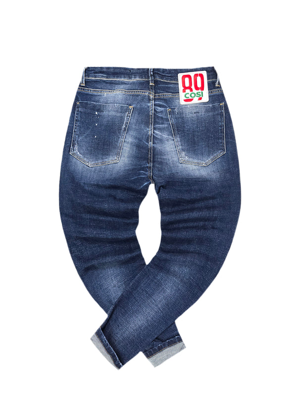 Ανδρικό τζιν παντελόνι Cosi Jeans - 65-APPIO 4 - jeans regular fit σκούρο μπλε