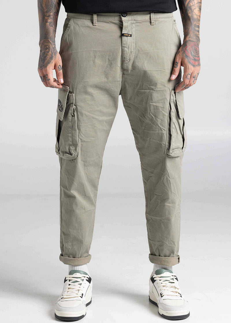 Ανδρικό Παντελόνι Cosi jeans - 64-ASERE - cargo ανοιχτό χακί