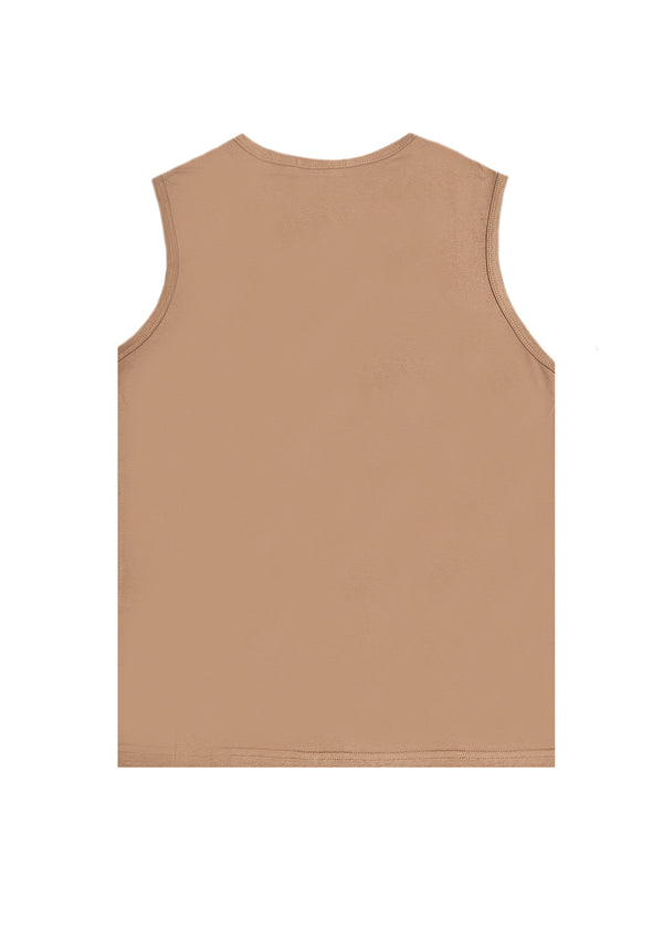 Ανδρική αμάνικη μπλούζα Gang - B210 - sleeveless lakers logo καφέ