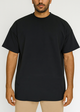 Ανδρική κοντομάνικη μπλούζα Tony Couper- B25/1 - fabric oversized t-shirt μαύρο