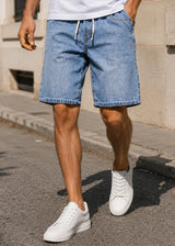 GUF CLOTHING - Ανδρική βερμούδα τζιν - Denim BD-102