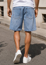 GUF CLOTHING - Ανδρική βερμούδα τζιν - Denim BD-102