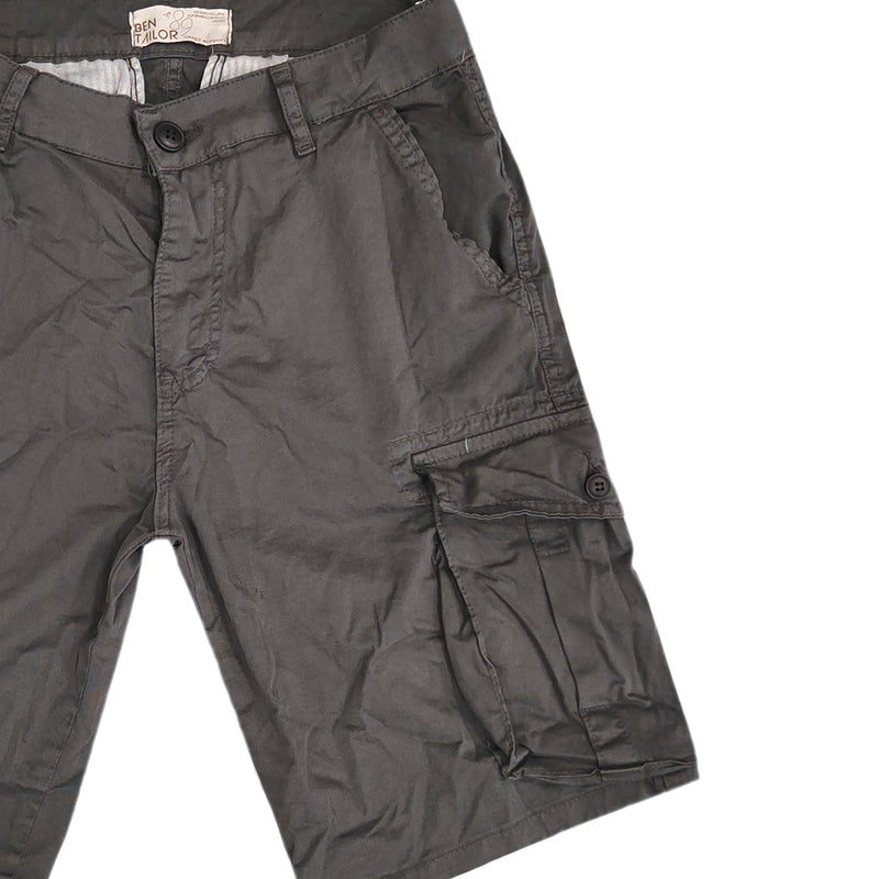 Ben tailor - BENT.0759 - cargo roots shorts - charcoal